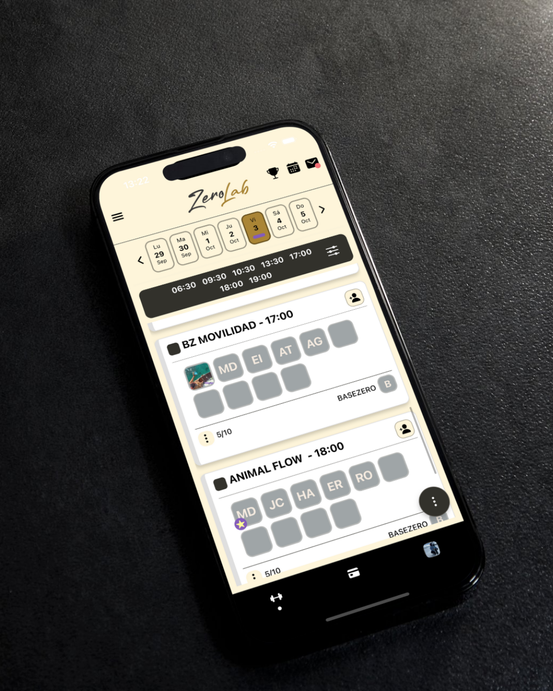 App móvil personalizada para reservas de clases en CrossFit, gimnasios y artes marciales
